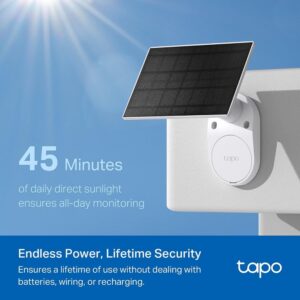 Tapo TP-Link Solar-Powered Security Camera Kit, 2K Wireless Battery Camera w/Solar Panel C410 KIT - Image 4