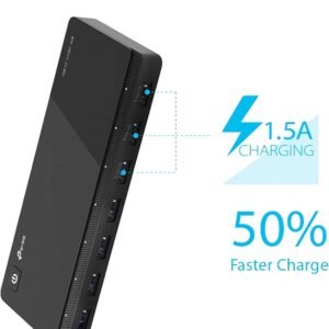 TP-LINK 7-Port USB 3.0 Hub, 5Gbps Transfer Rate with 12V/2.5A Power Adapter, 1-Meter USB 3.0 Cable, Plug and Play | UH700 - Image 3