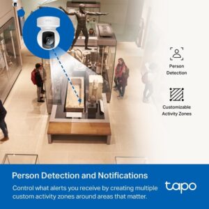 Tapo C202 1080P WiFi/Ethernet Camera Indoor Surveillance Camera with Person Detection Two-Way Audio Compatible with Alexa and Google Assistant for Baby/Pets - Image 7