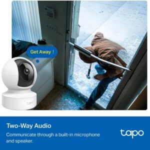 Tapo C202 1080P WiFi/Ethernet Camera Indoor Surveillance Camera with Person Detection Two-Way Audio Compatible with Alexa and Google Assistant for Baby/Pets - Image 8