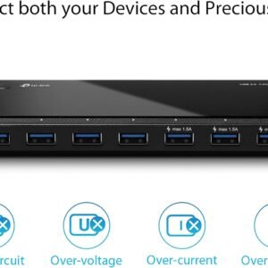 TP-LINK 7-Port USB 3.0 Hub, 5Gbps Transfer Rate with 12V/2.5A Power Adapter, 1-Meter USB 3.0 Cable, Plug and Play | UH700 - Image 4
