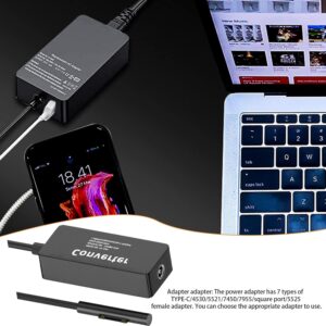 Hearthxy 65W Portable Charger - Portable Power Adapter 15V,Lightweight Charging Converter Fits Most Types Of Tablets, Replacement Accessories - Image 3