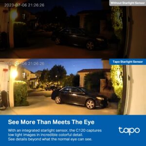 Tapo C120 Tapo Indoor/Outdoor Wi-Fi Home Security Camera - Image 6
