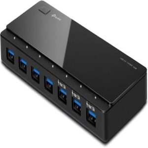 TP-LINK 7-Port USB 3.0 Hub, 5Gbps Transfer Rate with 12V/2.5A Power Adapter, 1-Meter USB 3.0 Cable, Plug and Play | UH700 - Image 1